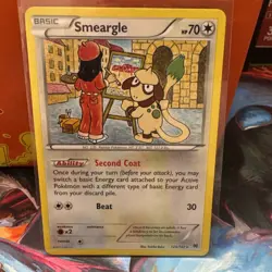 2015 Pokemon Smeargle 123/162 Rare Non-Holo XY - Breakthrough LP - Image 1
