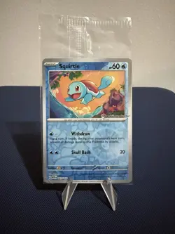 Pokemon Squirtle Pokemon Center Stamp Promo - PC Exclusive 007/165 SEALED - Image 1