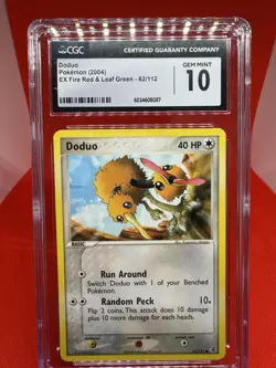 2004 Doduo 062/112 Ex Fire Red & Leaf Green CGC GEM MINT 10 Pokemon TCG Vintage - Image 1