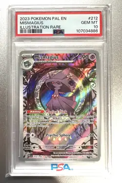 2023 Pokemon Paldea Evolved #212/193 Mismagius IR PSA 10 - Image 1