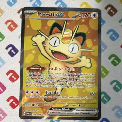 TCG Pokemon Meowth EX 107/088 Perfect Order Ultra Rare Holo EN - Image 1