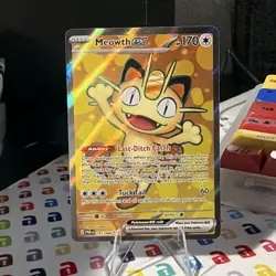 TCG Pokemon Meowth EX 107/088 Perfect Order Ultra Rare Holo EN - Image 2
