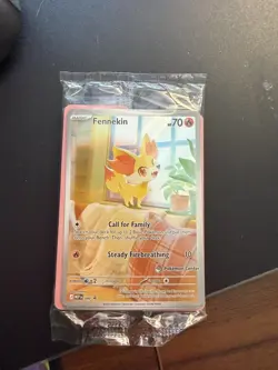 Pokemon Fennekin 080 Pokemon Center Sealed Stamped Promo Chaos Rising - Image 1
