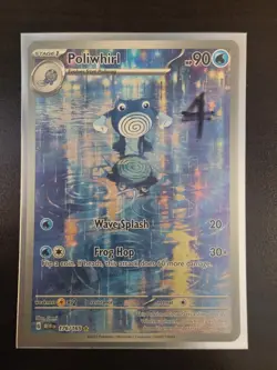 Pokemon TCG Poliwhirl S&V Illustration Rare 176/165 - Image 1