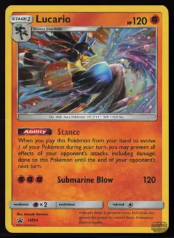 Lucario - SM54 Holo P Sun & Moon Promo Pokemon NM/M - Image 1