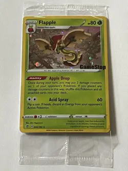 Flapple Gamestop Promo 22 / 192 Pokemon Rebel Clash 2020 Near Mint Holo Sealed - Image 4