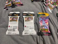 Pokemon TCG Evolving Skies Sleeved Booster Pack ART SET - 4 PACKS PER - Image 2