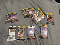 Pokemon TCG Evolving Skies Sleeved Booster Pack ART SET - 4 PACKS PER - Image 5