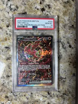 2025 POKEMON MEP EN-ME BLACK STAR PROMO #024 ORICORIO EX PSA 10 - Image 1