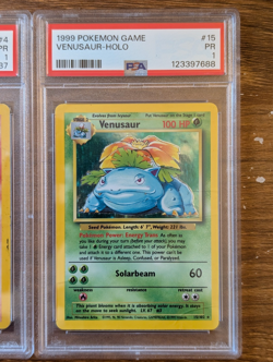 3X 1999 Pokemon Base PSA 1 Charizard 4 Blastoise 2 Venusaur 15 Holo Sequential - Image 4