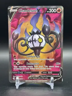 Pokemon TCG Chandelure V Fusion Strike 247/264 Holo Full Art - Image 1