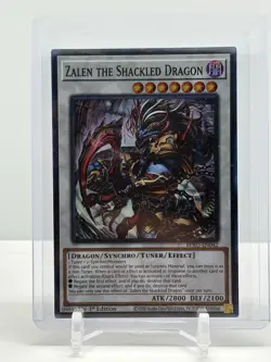 Yugioh Burst Protocol Zalen The Shackled Dragon Super Rare BPRO-EN042 Mint - Image 1