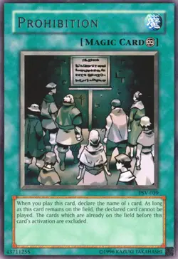 Damaged, English Yu Gi Oh Prohibition - PSV-039 - Rare - Unlimited Edition Phara - Image 1