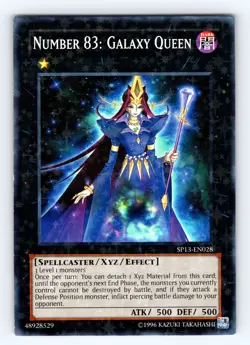 Yugioh Number 83: Galaxy Queen SP13-EN028 Starfoil Rare - NM 💎 - Image 1