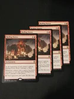 4x Roiling Vortex Zendikar Rising Near Mint Magic the Gathering Cards - Image 1