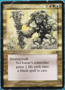 Sol'kanar the Swamp King Legends VHP/DAMAGED Rare CARD (518723) ABUGames - Image 1