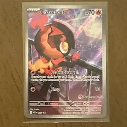 Pokemon TCG Charcadet Phantasmal Flames Pokemon Center Stamped Promo NM Card - Image 5