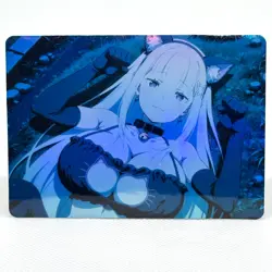 Re:Zero Emilia Goddess Anime Waifu ACG Foil Card - Image 1
