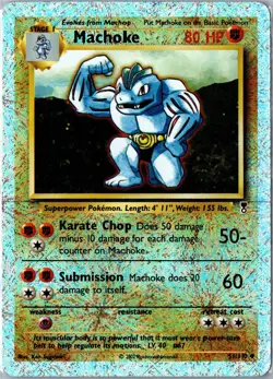 Pokemon Card - Machoke 51/110 - Legendary Collection Reverse Holo Vintage WOTC - Image 1