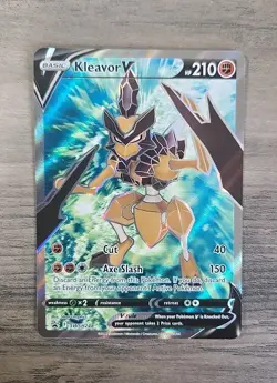 Pokemon TCG Kleavor V SWSH248 Sword & Shield Promo Ultra Rare Holo Card NM - Image 1