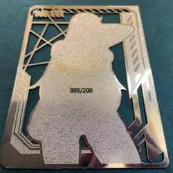 Maiden Party Series #5 Metal Serial Number Card #005/200! Goddess Story Zero Two - Image 2