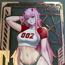 Maiden Party Series #5 Metal Serial Number Card #005/200! Goddess Story Zero Two - Image 4