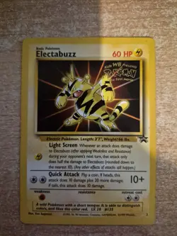 Electabuzz Blackstar PROMO pokemon card. Warner Bros - Image 1