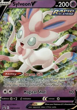 Sylveon V Holo Promo SWSH: Sword & Shield Promo Cards SWSH202 NM - Image 1