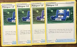 Pokegear 3.0 174/202 Swsh01: Sword & Shield Non-holo Pokemon TCG Playset (X4) - Image 1
