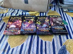 4 New Pokemon Shining Fates Booster Packs Factory Sealed Full Art Set Charizard+ - Image 3