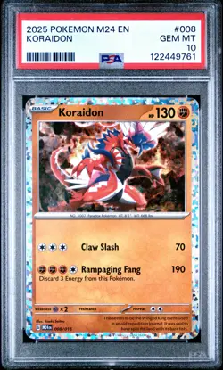 2025 POKEMON M24 EN-MCDONALD'S COLL #008 KORAIDON PSA 10 - Image 1