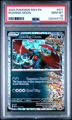 2025 POKEMON M24 EN-MCDONALD'S COLL #011 ROARING MOON PSA 10 - Image 1
