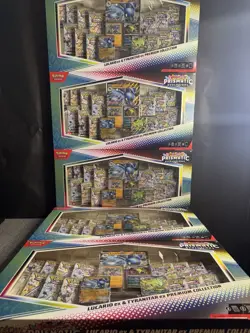 (Lot of 5) Pokemon Lucario & Tyranitar Ex Premium Collection Prismatic Evolution - Image 2