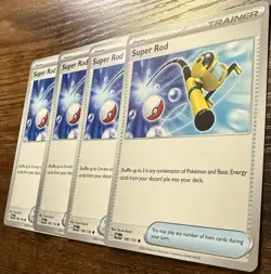 Super Rod 188/193 Sv02: Paldea Evolved Non-Holo Pokemon TCG playset (X4) - Image 2