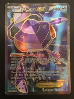 Pokemon TCG Genesect EX Full Art 120/124 Fates Collide Rare Holo Damaged HP - Image 1