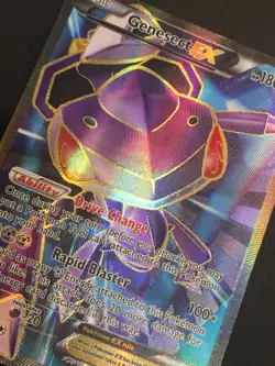 Pokemon TCG Genesect EX Full Art 120/124 Fates Collide Rare Holo Damaged HP - Image 2