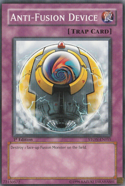 YUGIOH Anti-Fusion Device Strike of Neos STON-EN055 Common 1st Edition MP - Image 1