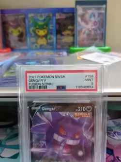 PSA 9 GENGAR V #156 - Fusion Strike 2021 SWSH Pokemon Card! - Image 2