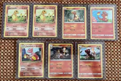 Charmander & Charmeleon Pokemon Card Lot of 7 - Image 1
