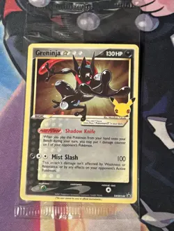 Pokemon Card Celebrations Greninja Gold Star SWSH144 Black Star Promo Sealed - Image 1
