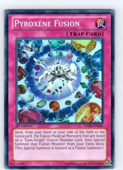 Yu-Gi-Oh TCG Pyroxene Fusion HA06-EN028 1st Edition Super Rare Card NM - Image 1