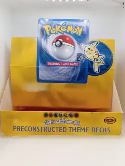 Pokemon 1999 Preconstructed Theme Decks Empty Display Box Good Condition Wotc - Image 1