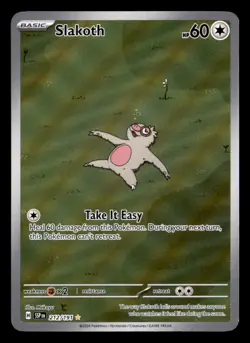 SLAKOTH 212/191 ILLUSTRATION RARE SURGING SPARKS POKEMON NEAR MINT - Image 1
