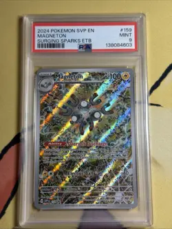 2024 Pokemon SVP EN-SV Black Star Promo Magneton #159 Surging Sparks Etb PSA 9 - Image 1