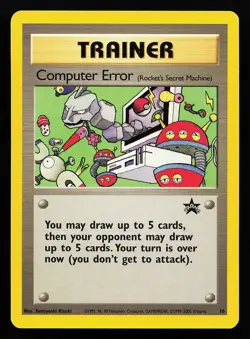 Computer Error 16 WOTC Black Star Promo Pokemon Card - Image 1