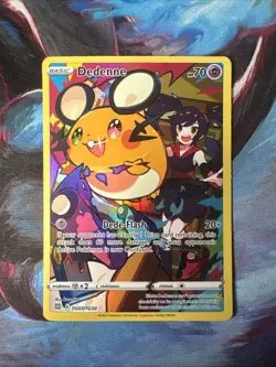 Pokemon TCG Dedenne Brilliant Stars Full Art Ultra Rare Holo Card TG07/TG30 - Image 1