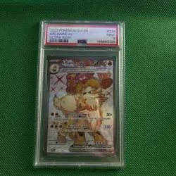 PSA 9 MINT Arcanine ex Full Art 224/198 Pokemon Scarlet & Violet TCG Card - Image 1