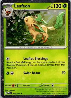 Leafeon - (Cosmos Holo) Rare Miscellaneous Cards & Products 005/131 NM - Image 1