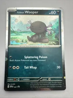 Paldean Wooper SVP041 Black Star Promo Scarlet & Violet Holo Pokemon Card - Image 1