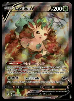 Pokemon Cards Leafeon V 167/203 Evolving Skies Ultra Rare NM - Image 1